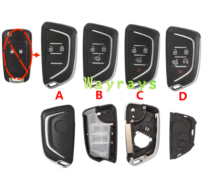 For Opel modified key shell with round logo place