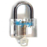 Transparent practice lock