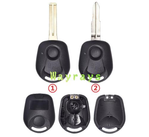For Ssangyong key shell with round logo place