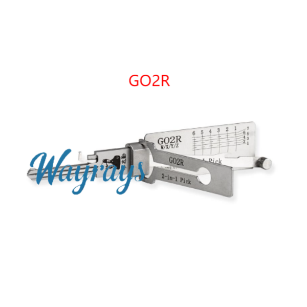 Lishi GO2R 2 in 1 tool.Work with Japanese GOAL Keyway even if it has spool spins.