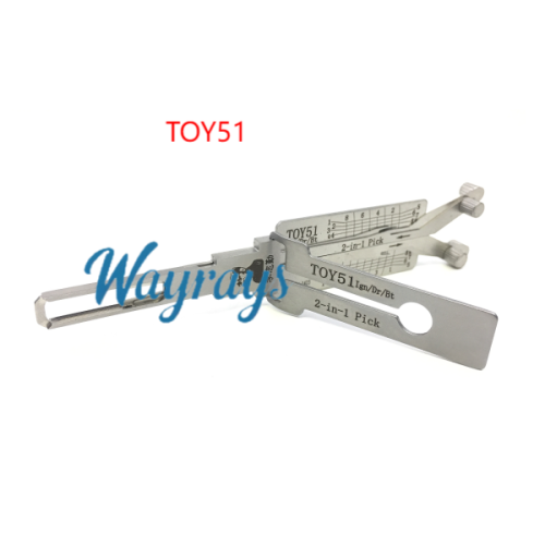 Lishi TOY51 2 in 1 tool.Support Toyota Renault Peugeot Citroen Opel Nissan,More car model pls see the details as below