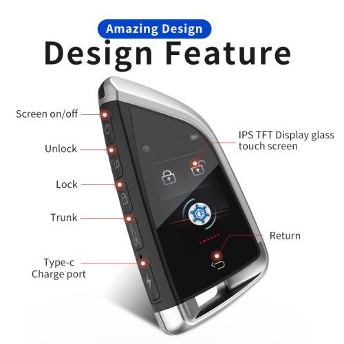 CF568 LCD universal remote key intelligent modification remote,Keyless Entry, Long Standby Time