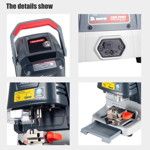 XP0501EN Xhorse Dolphin XP-005 XP005 Key Cutting Machine With M5 Clamp Multi-Language Cut Sided/Track/Dimple/Tibbe Keys
