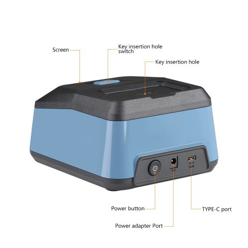 XDKR00GL Xhorse Key Reader Multiple Key Type based on Xhorse App Identify Key Bitting within Seconds