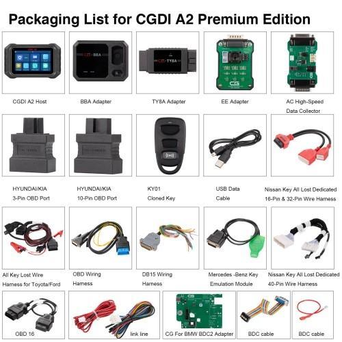 2025 New CGDI A2 Premium Edition IMMO Matching Frequency Detection WiFi Connectivity Support BMW G Series BDC2 Get Free BDC2 Adapter No Annual Fee