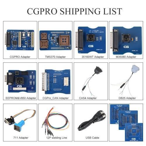 CGDI V2.3.0.0 CG Pro 9S12 Programmer Full Version with All Adapters Support 35160WT/ 35080/ 35128
