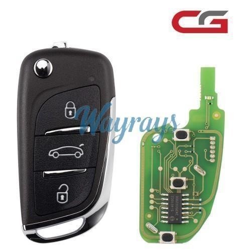 CGDI A11DS Citroen 3 Buttons Wire Remote Used with CGDI K2 Remote Key Programmer