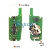 CGDI A12-3+1 Ford Style 4 Buttons Wire Remote Used with CGDI K2 Key Programmer