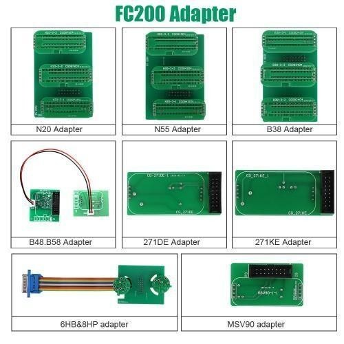 CGDI FC200 AT200 New Adapters Set No Need Disassembly including 6HP & 8HP / MSV90 / N55 / N20 / B48/ B58/ B38 etc