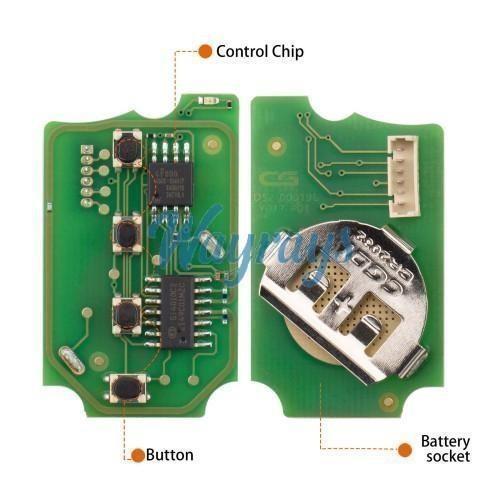 CGDI A10-2+1 Honda style 3 Buttons Wire Remote Used with CGDI K2 Remote Key Programmer