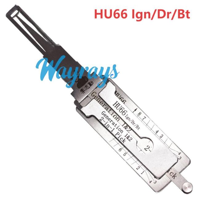 Lishi HU66(Single Lifter) 2 in 1 tool.Support VW,Audi, Porsche