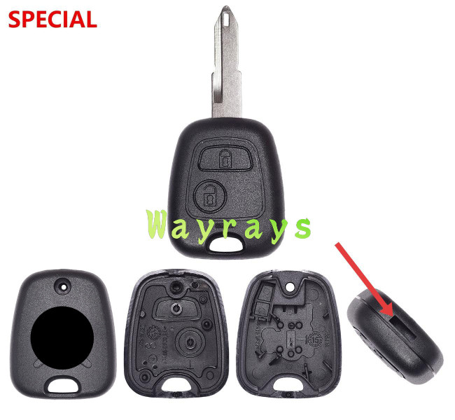 For Citroen key shell with OEM logo place