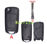 For Opel modified key shell with round logo place