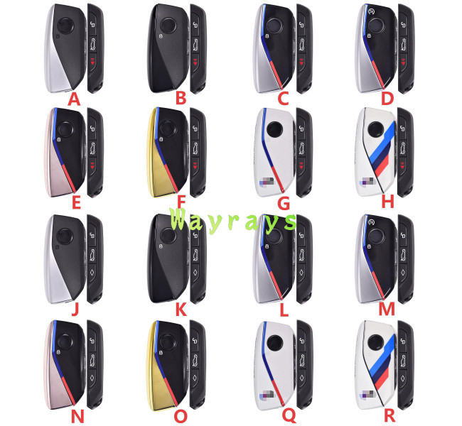 For BMW key shell  with round logo place