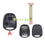 For Toyota key shell without logo without key pad,please purchase the key pad from KZ-TOYKEYPAD