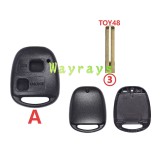For Toyota key shell without logo without key pad,please purchase the key pad from KZ-TOYKEYPAD