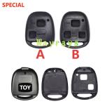 [Without blade] For Toyota key shell part with OEM toyota logo place