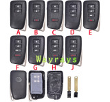 For Toyota lexus key shell with oval logo place,also use for VVDI