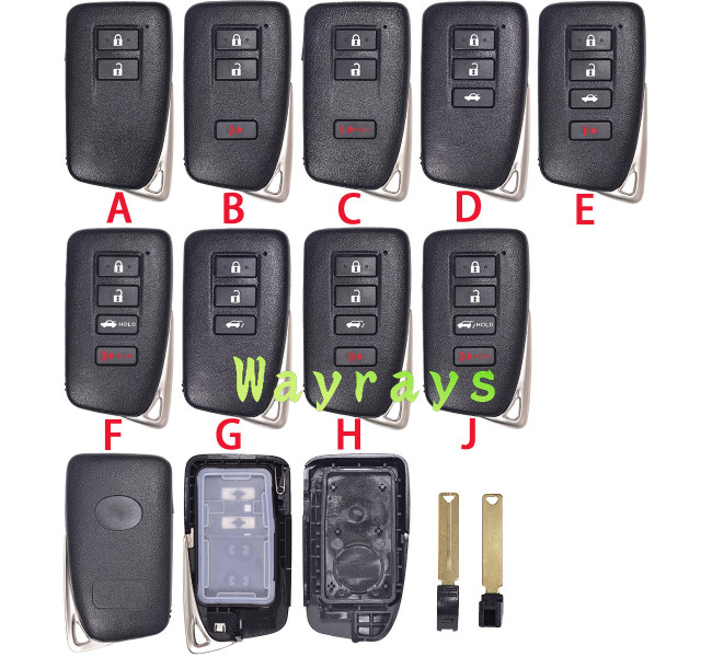For Toyota lexus key shell with oval logo place,also use for VVDI