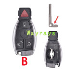 For Benz BGA key shell with round logo place
