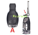 For Benz key shell with round logo place