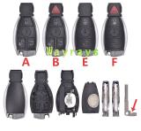 For Benz BGA key shell with round logo place