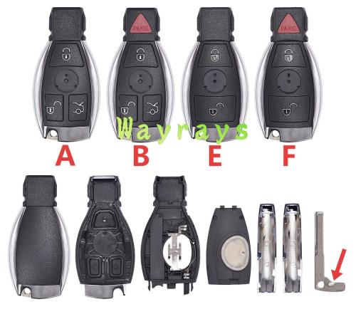 For Benz BGA key shell with round logo place