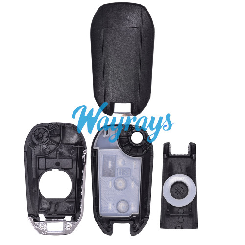 For Peugeot/Citroen 4A chip HITAG AES with FSK 434mhz keyless 3 button remote key