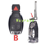 For Benz key shell with round logo place