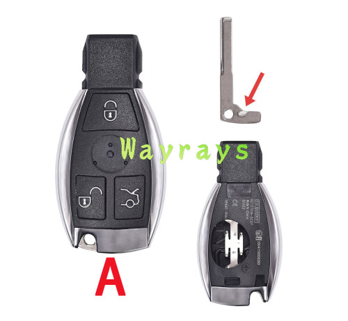 For Benz BGA key shell with round logo place