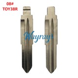 （08#） TOY38R blade,for Daihatsu Xiali, Geely Meiri, Kia Carnival, etc.