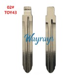 （02#） Toy43 blade,for Toyota external tooth Camry Corolla etc.