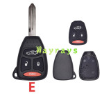 [big button]  For Chrysler key shell without logo