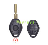 For BMW nice quality key shell  with round logo place
