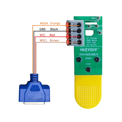 KEYDIY for BMW BDC03 Specific Dismantling-free Clip Adapter,work with KD-X4, KD-MAX and Other BDC3 Devices