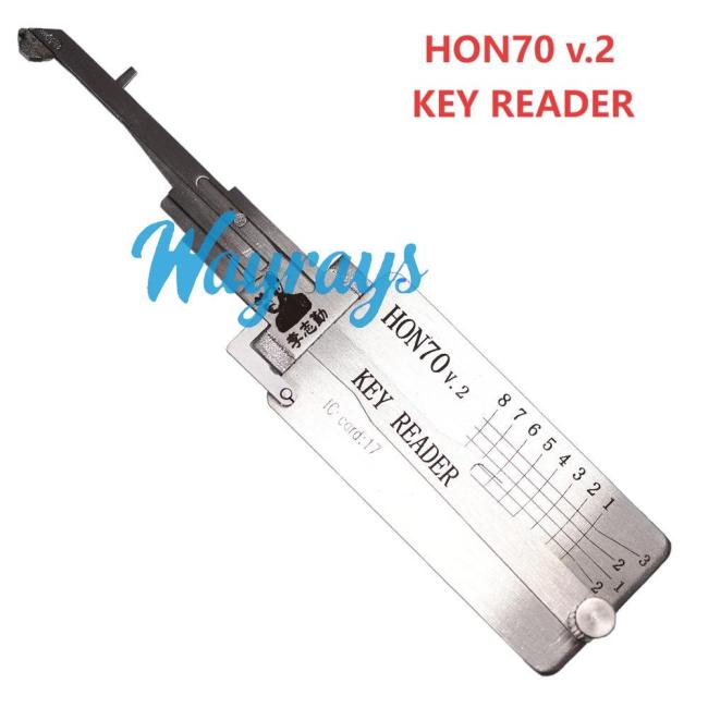 Lishi HON70（KEY READER) 2 in 1 tool.Support Honda Motorcycle
