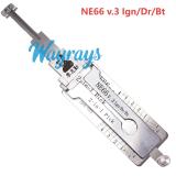 Lishi NE66 (ign) 2 in 1 tool.Support Volvo Valeo S80 xc90 S60