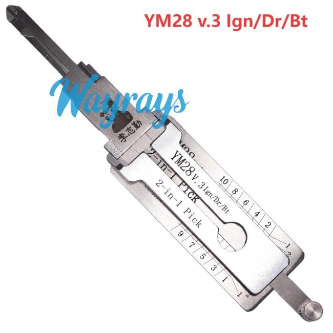 Lishi  YM28(Ign) 2 in 1 tool.Support Opel. Holden, Lotus, Vauxhall YMOS. Soul
