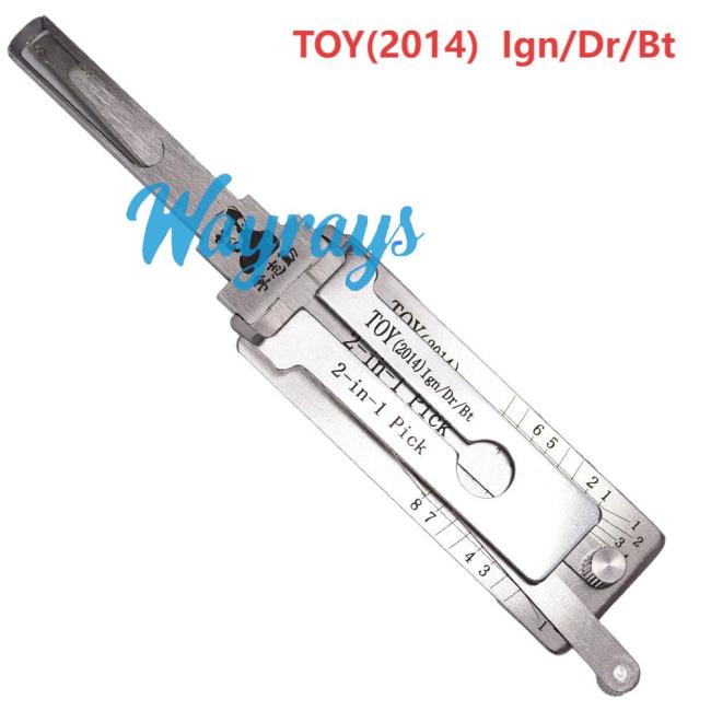Lishi TOY(2014) (ign) 2 in 1 tool.Support  Toyota Corrola after 2014year