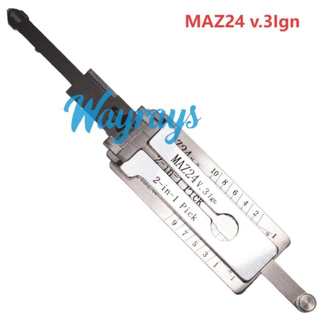 Lishi MAZ24（Ign） 2 in 1 tool.Support Mazda