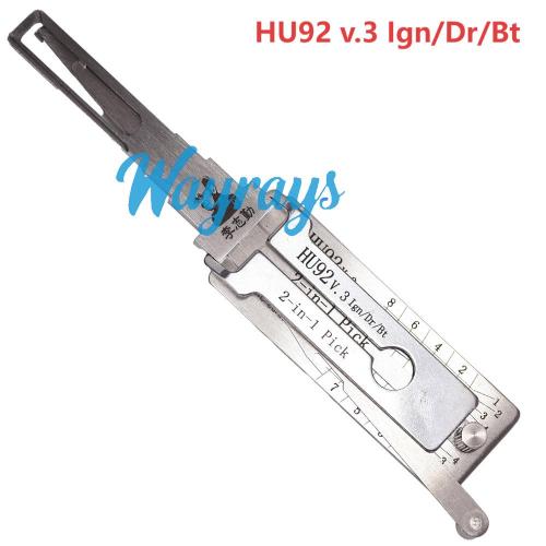 Lishi HU92 (ign)(Two lifter) 2 in 1 tool.Support BMW. LandRover MINI