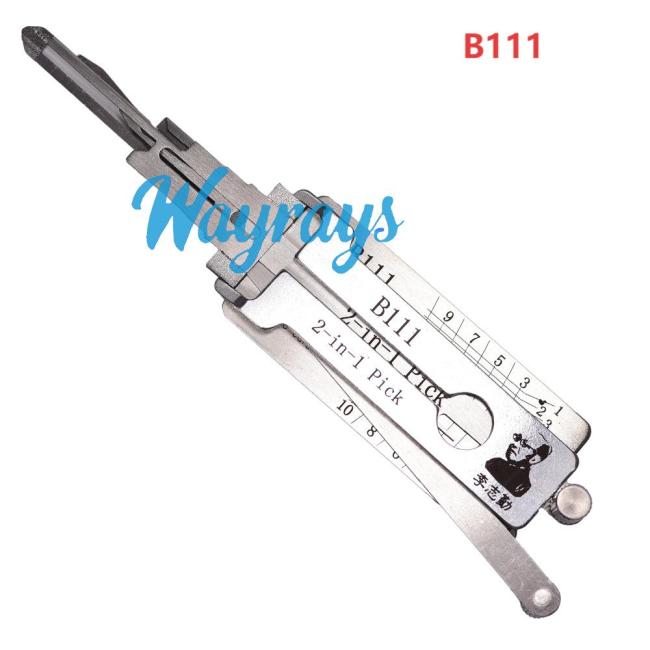 Lishi B111 2 in 1 tool.Support General Motors, Cadillac,Chevrolet, GMC