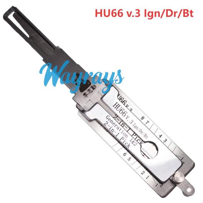 Lishi HU66 (ign)(Two lifter) 2 in 1 tool.Support VW,Audi, Porsche