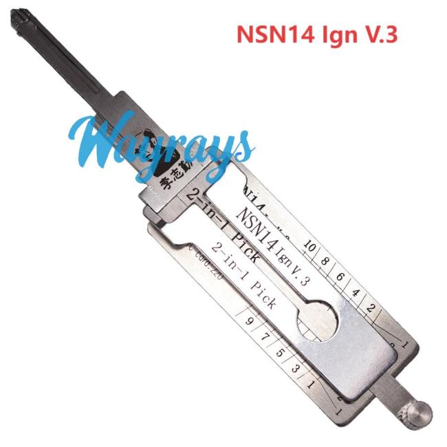 Lishi NSN14(Ign) 2 in 1 tool.Support Nissan infinite,Suzuki,Chevrolet