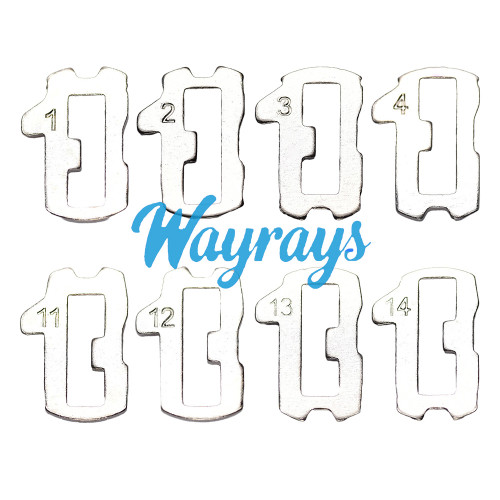 For VW HU66 lock wafer,1-4,11-14 each model 25pcs, total 200pcs