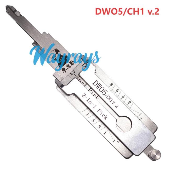 Lishi DWO5/CH1 2 in 1 tool.Support Chevrolet Daewoo Saturn