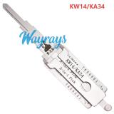 Lishi KW14/KA34 2 in 1 tool.Support Kawasaki Motorcycle