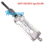 Lishi DAT12R/B54 2 in 1 tool.Support Isuzu Heavy Trucks