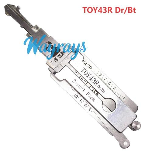 Lishi TOY43R 2 in 1 tool.Support Subaru  GMC Isuzu Chverolet