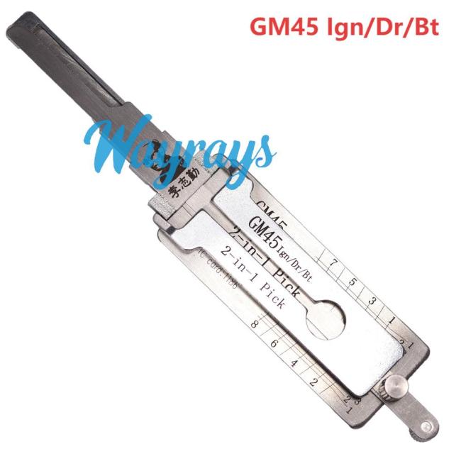 Lishi GM45 2 in 1 tool.Support Chevrolet Caprice Holden,GM Pontiac G8